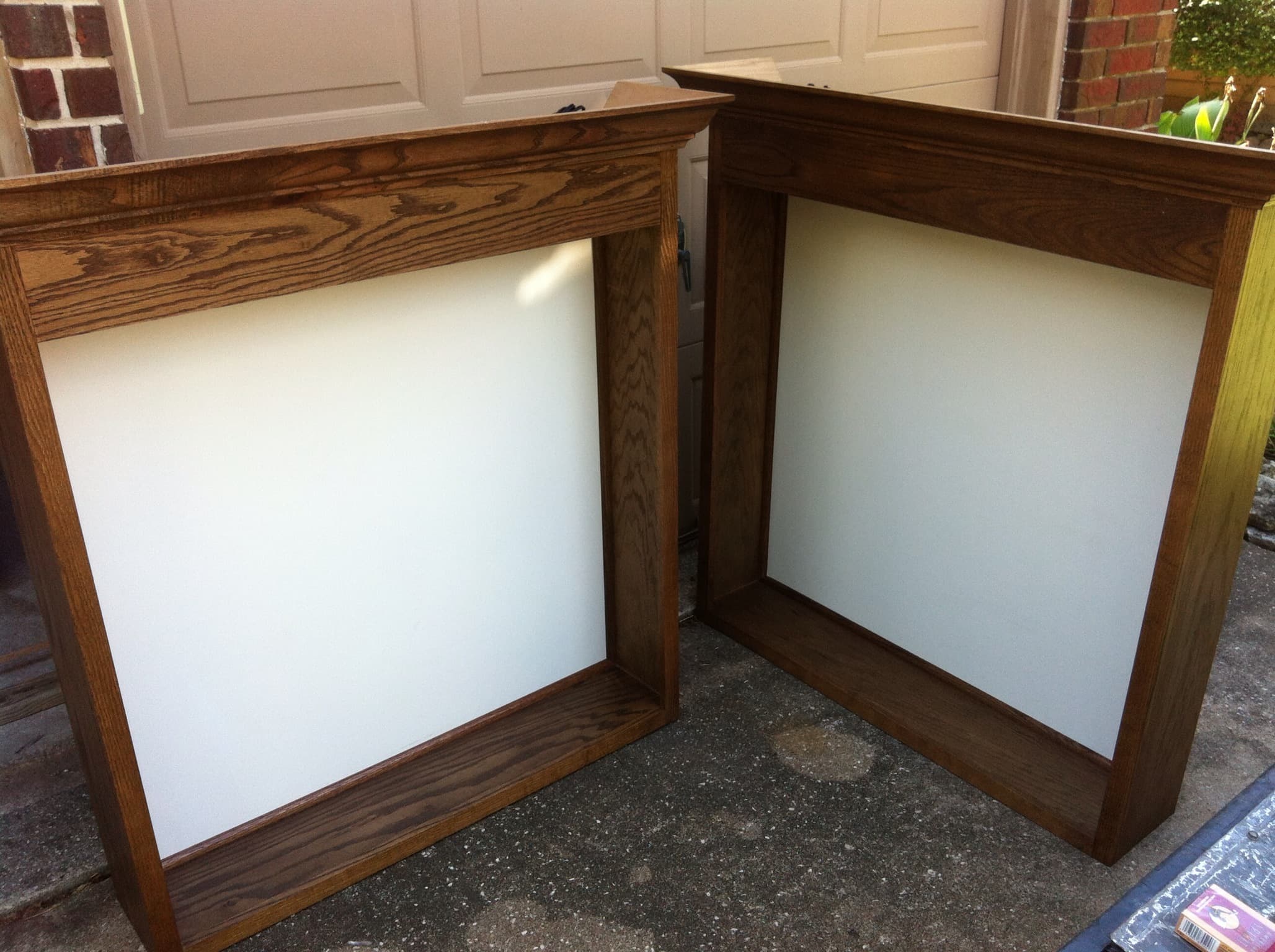 Custom display case with solid wood frame construction - San Antonio TX