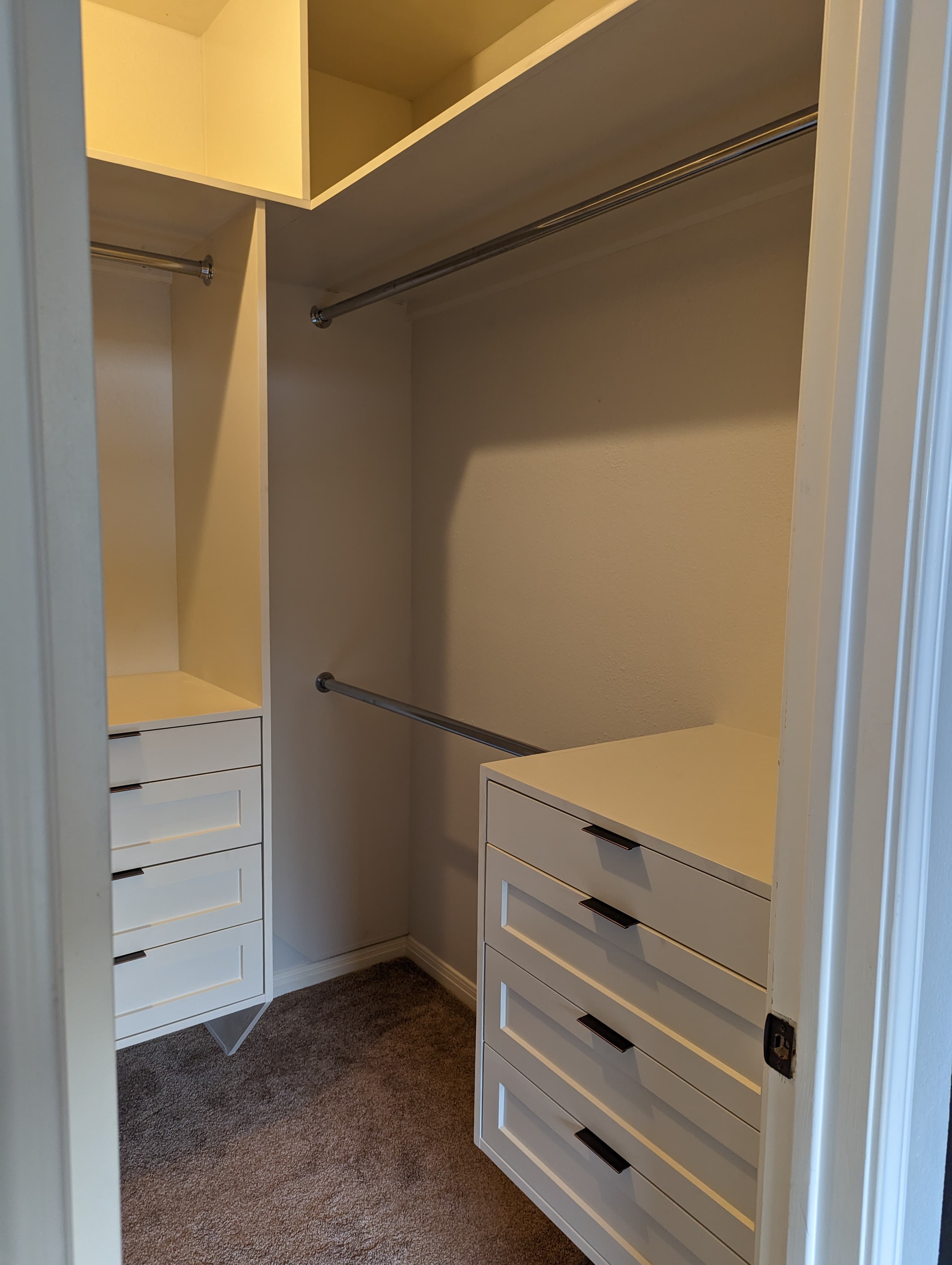 Custom mudroom storage cubbies with bench seating - San Antonio TX