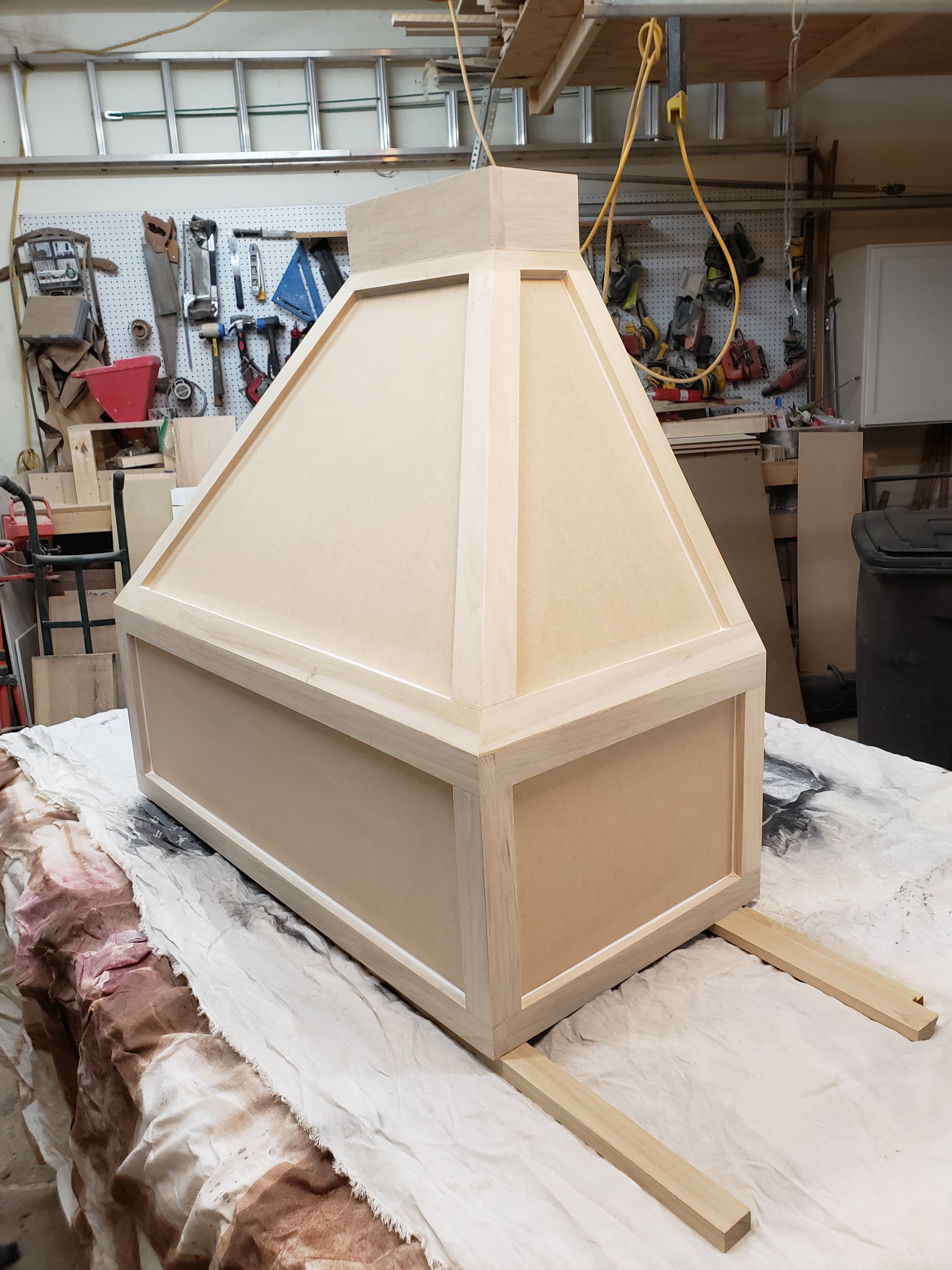 Custom white cabinet doors crafted in our workshop - San Antonio TX