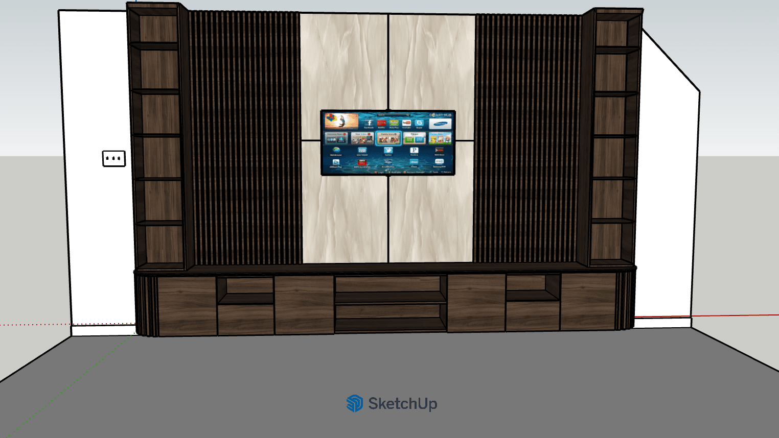 Rendering - not a photo: Design rendering, before the build