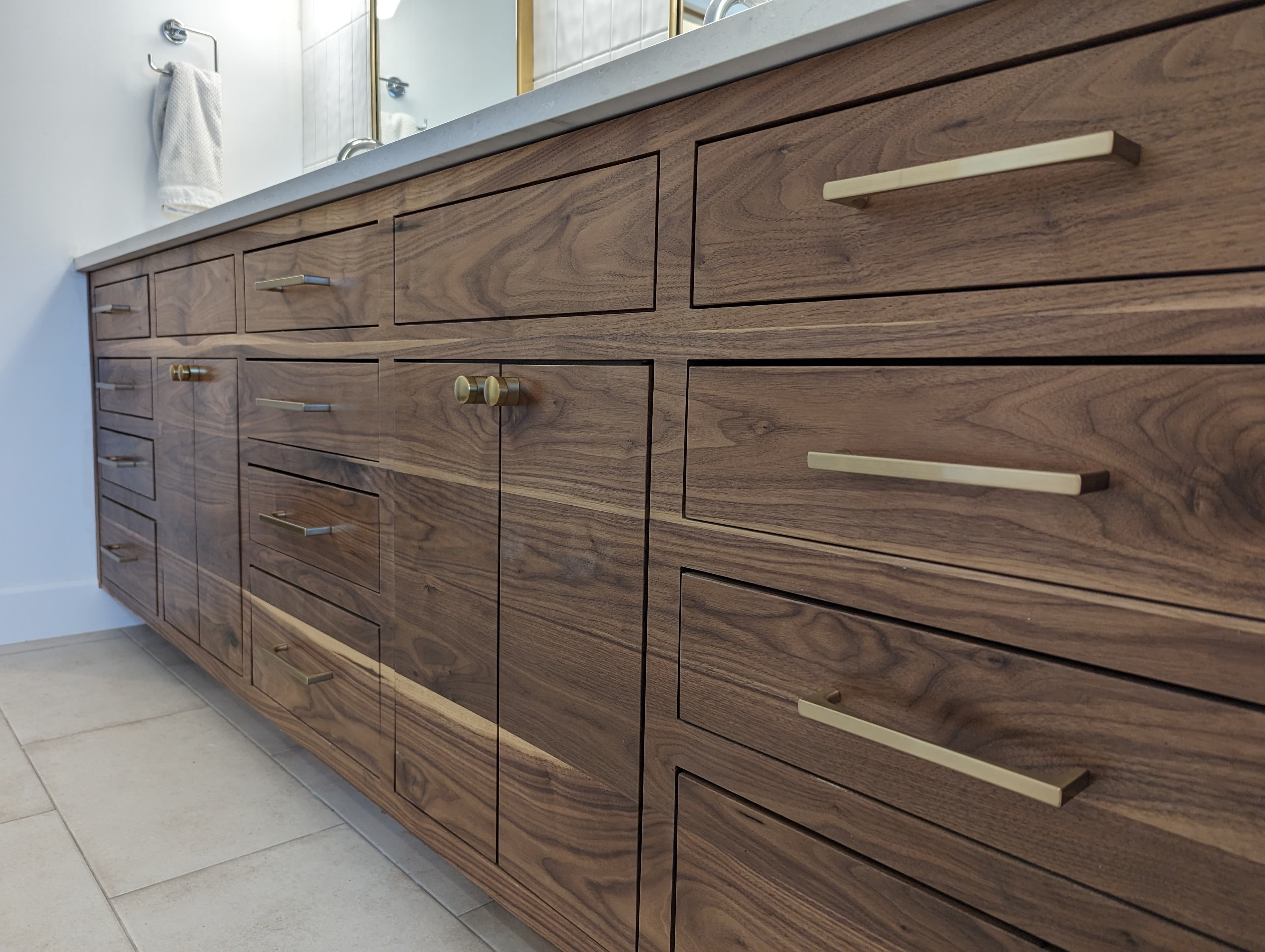 Custom Walnut Vanity