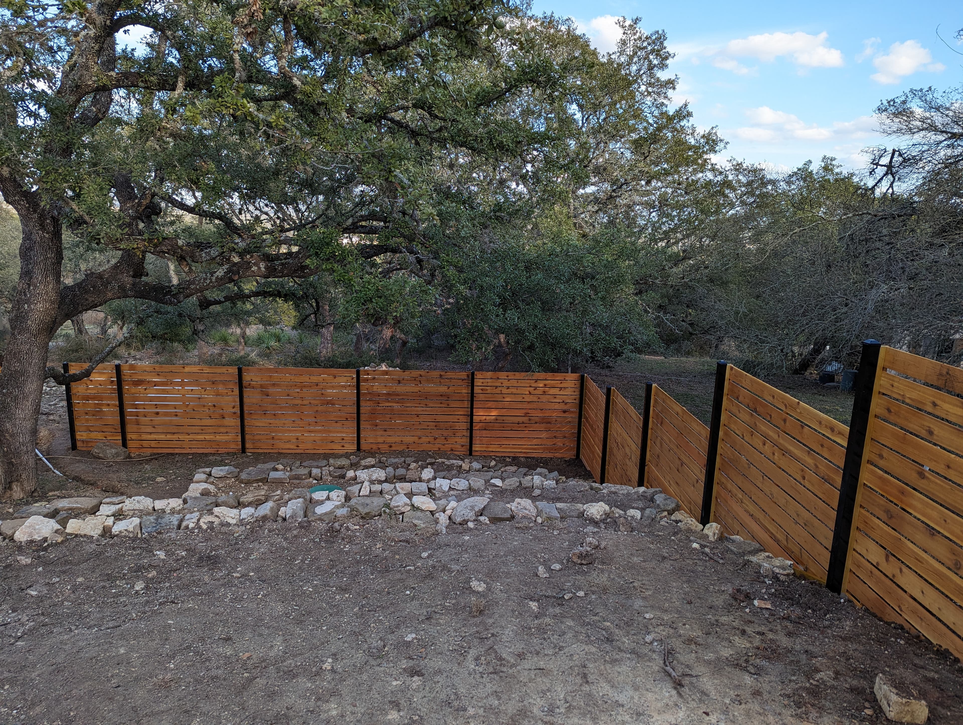 Horizontal Cedar Fence